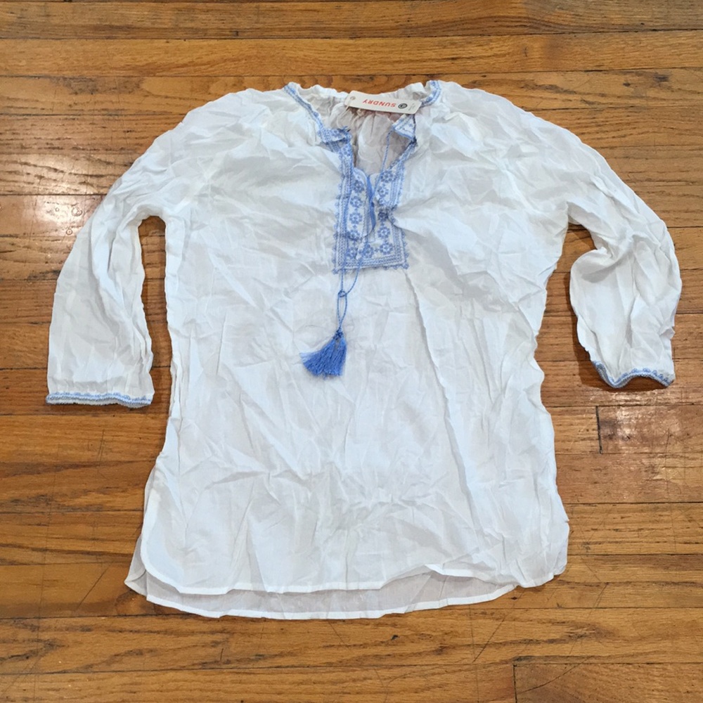 Sundry blouse 3/4 sleeve sz 1/S